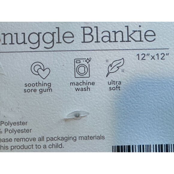 Modern Baby Elephant Snuggle Blankie Teething Toys Floral Lovey Girl Shower Gift - Picture 5 of 6